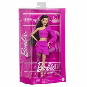 Papusa Barbie Deluxe Style, roz, cu proteza, accesorii incluse imagine
