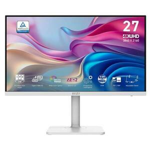 Monitor IPS LED MSI 27inch Modern MD272UPHW, UHD (3840 x 2160), HDMI, DisplayPort, Boxe, Pivot (Alb) imagine