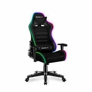Scaun gaming copii Huzaro HZ-Ranger 6.0 RGB, Mesh, RGB LED, Cotiere reglabile, Perne lombara & cervicala, Cadru otel (Negru) imagine