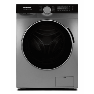 Masina de spalat rufe HEINNER HWM-M1014IVKSA+, 10 kg, 1400 rpm, Clasa A, 14 programe, Motor Inverter, Control Touch, Tehnologie Steam (Argintiu) imagine