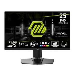 Monitor Gaming Rapid IPS LED MSI MAG 24.5inch 255PXF, Full HD (1920 x 1080), HDMI, DisplayPort, Boxe, Pivot, 300 Hz, 0.5 ms (Negru) imagine