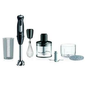 Blender de mana vertical Braun MultiQuick 5 Pro MQ55.254M, 1000 W, 0.6 l, Tocator 0.5 l, Turbo (Negru) imagine