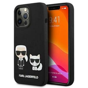 Husa Protectie Spate Karl Lagerfeld KLHCP13LSSKCK iPhone 13 Pro, Silicon (Negru) imagine