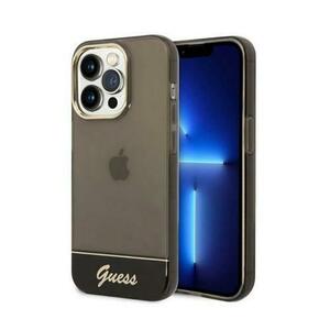 Protectie Spate Guess Camera Outline Translucent pentru Apple iPhone 14 Pro (Negru) imagine