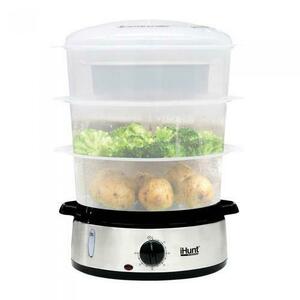 Aparat de gatit cu aburi iHunt Bro Food Steamer XXL, 9 L (Argintiu) imagine