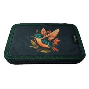 Penar neechipat Herlitz 2 fermoare, dimensiune 20 x 4.5 x 13 cm, motiv Colibri imagine