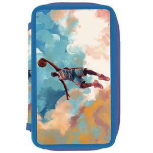 Penar neeachipat Herlitz 3 fermoare, dimensiune 20 x 6 x 13 cm, motiv Basket imagine