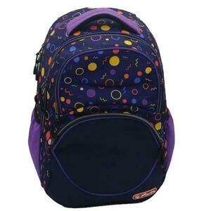 Rucsac Herlitz Zipper Cube, dimensiune 43 x 29 x 22 cm, motiv Patterns imagine