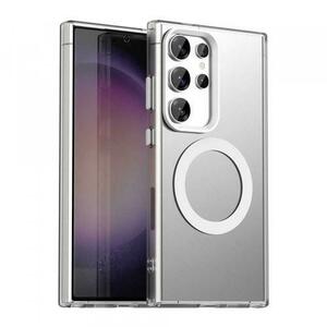 Husa MagSafe pentru Samsung Galaxy S24 Ultra S928, Techsuit, CandyCase, Alba imagine