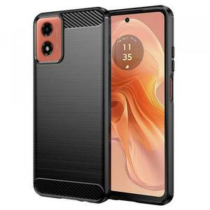 Husa pentru Motorola Moto G04s / E14 / G24 Power / G04 / G24, Techsuit, Carbon, Neagra imagine