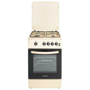 Aragaz Nobeltek NLT 5603B/G1, 50x60, Plita si Cuptor pe gaz, Grill gaz, Rotisor, Aprindere electrica, Iluminare cuptor, Siguranta plita si cuptor, Echipat cu diuze GN, diuze GPL de schimb, capac tabla (Bej) imagine