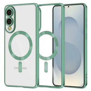 Husa MagSafe pentru Samsung Galaxy S25 Edge S937, Techsuit, Luxury Crystal, Verde Deschis imagine