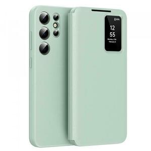 Husa pentru Samsung Galaxy S22 Ultra 5G S908, Techsuit, SmartView (Verde) imagine