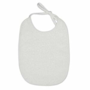 Set 10 bavete dubla fata Lorelli, material tip prosop, Alb imagine