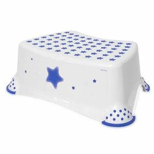 Inaltator baie Lorelli Stars Blue, antiderapant, 40.5x29x14 cm, Alb imagine