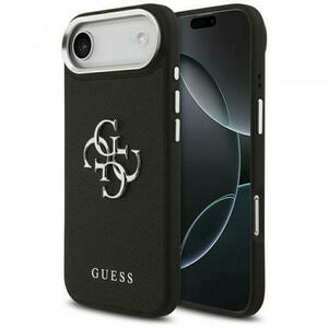 Husa pentru Apple iPhone 17 Air, Guess, 4G Grained Big and Classic Logo, Neagra imagine