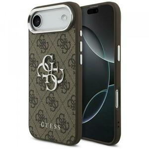 Husa pentru Apple iPhone 17 Air, Guess, Big 4G Logo Classic Logo, Maro imagine