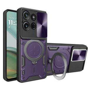 Husa pentru Motorola Moto G75, Techsuit, CamGuard Pro (Mov/Negru) imagine
