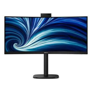 Monitor LCD VA LED Philips 34inch 34B2U3600CH, WQHD (3440 x 1440), HDMI, DisplayPort, Ecran curbat, Boxe (Negru) imagine