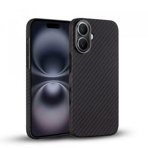 Husa MagSafe pentru Apple iPhone 16, Techsuit, Aramid Fiber (Negru) imagine