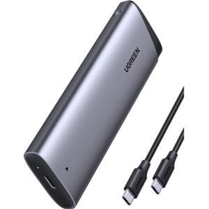 Rack UGREEN CM767 pentru SSD M.2 NVMe SATA, USB Type-C (Gri) imagine