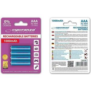 Acumulatori Foto Esperanza EZA102B, AAA, Ni-MH 1000mAh x 4 imagine