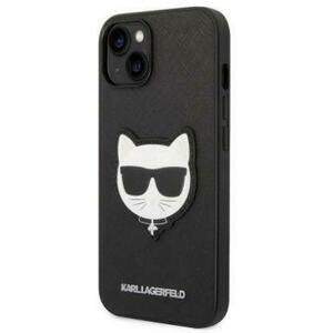 Husa Protectie Spate Karl Lagerfeld Saffiano KLHCP14MSAPCHK pentru iPhone 14 Plus (Negru) imagine
