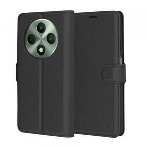 Husa pentru Oppo Reno12 FS 5G / Reno12 FS 4G / Reno12 F 4G / Reno12 F, Techsuit, Leather Folio, Neagra imagine