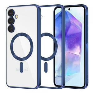 Husa MagSafe pentru Samsung Galaxy A55 5G A556, Techsuit, Luxury Crystal, Albastra imagine