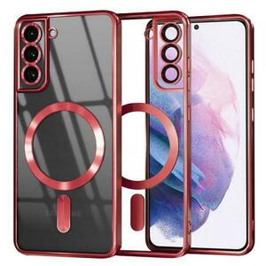 Husa MagSafe pentru Samsung Galaxy S21+ 5G G996, Techsuit, Luxury Crystal, Rosie imagine