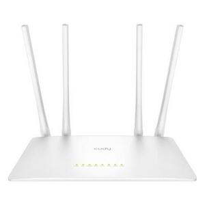 Router Wireless Cudy WR1200, Dual Band, 1200 Mbps, 4 Antene externe (Alb) imagine
