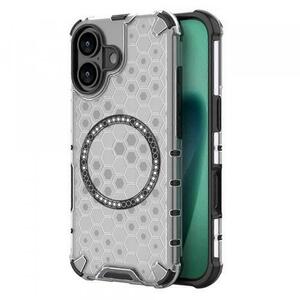 Husa MagSafe pentru Apple iPhone 17, Techsuit, HoneyComb Shield, Alba imagine