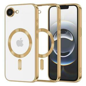 Husa MagSafe pentru Apple iPhone 16e, Techsuit, Luxury Crystal, Aurie imagine