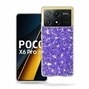 Husa pentru Xiaomi Poco X6 Pro, Techsuit, Sparkly Glitter, Mov imagine
