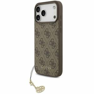 Husa Protectie Spate Guess 4G Charm Tone on Tone pentru Apple iPhone 17 Pro Max (Maro) imagine