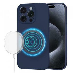 Husa MagSafe pentru Apple iPhone 15 Pro, Techsuit, SoftFlex, Bleumarin imagine