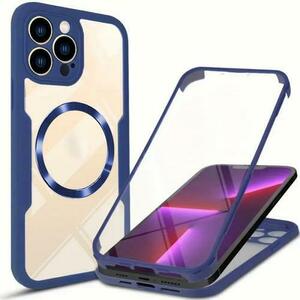 Husa MagSafe pentru Apple iPhone 13 Pro Max, Techsuit, ColorVerse 360, Albastra imagine