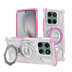 Husa pentru Motorola Edge 60 Pro, Techsuit, Carbon Shield Pro, Roz imagine