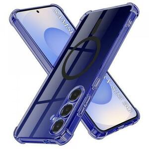 Husa MagSafe pentru Samsung Galaxy S25 S931, Techsuit, Shockproof Clear, Neagra imagine