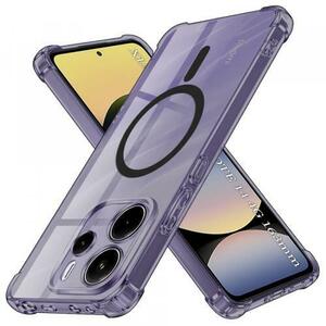 Husa MagSafe pentru Xiaomi Redmi Note 14 4G (Standard), Techsuit, Shockproof Clear, Neagra imagine