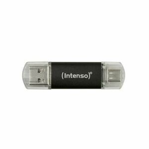 Stick Memorie USB Intenso Twist Line, 128 GB, USB 3.2 (Negru) imagine