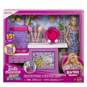 Set de joaca Barbie Mysteries - Beach Detectives, Cabina de jocuri imagine
