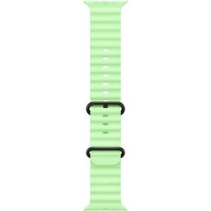 Curea Smartwatch Apple MGCL4ZM/A pentru Watch 49mm, Ocean Band, Black Titanium Finish (Verde deschis) imagine