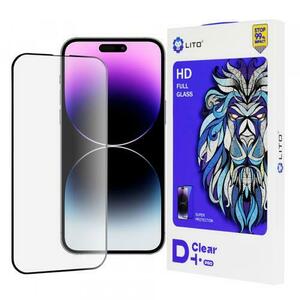 Folie de protectie Ecran Lito D+ Pro pentru Apple iPhone 14 Pro Max, Sticla Securizata, Full Glue imagine
