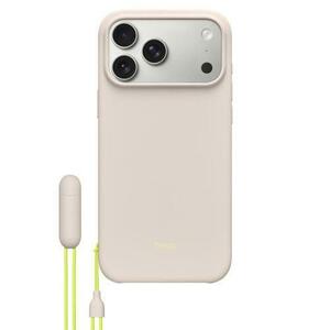 Husa Protectie Spate Apple Beats MGTQ4LL/A pentru iPhone 17 Pro Max, Kickstand Case, MagSafe si Camera Control (Bej) imagine