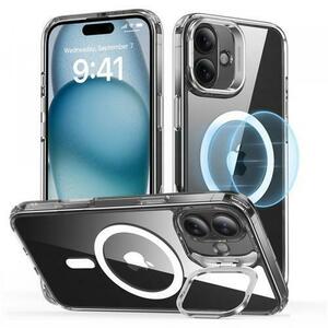 Husa MagSafe pentru Apple iPhone 16, ESR, Classic Hybrid Kickstand, Transparenta imagine