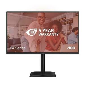 Monitor IPS LED AOC 27inch 27E4CV, Full HD (1920 x 1080), HDMI, DisplayPort, Boxe, Pivot, 120 Hz, 4 ms (Negru) imagine