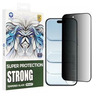 Folie de protectie Ecran Privacy Lito D+ Max Strong pentru Apple iPhone 17 Air, Sticla Securizata, Full Glue imagine