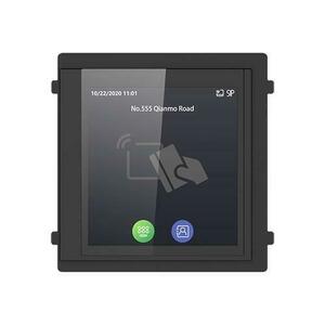 Modul afisaj IPS touch screen, 4 inch, pentru Interfon modular - HIKVISION DS-KD-TDM (Negru) imagine