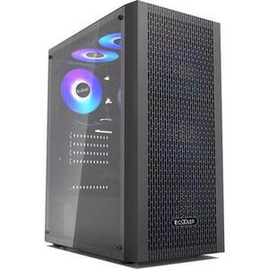 Carcasa PCCooler MA100 Mesh, Tempered glass, Fara sursa (Negru) imagine